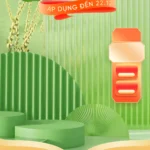 Banner thương mại điện tử xanh lá 3449