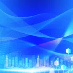 Blue background event banner sự kiện màu xanh