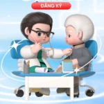 Blue medical banner y tế màu xanh dương