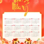 2026 wall calendar design file thiết kế lịch treo tường 27122025c