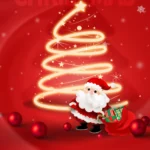 Red Christmas Banner giáng sinh noel màu đỏ