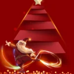 Red Christmas Banner giáng sinh màu đỏ