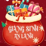 Red Christmas Banner giáng sinh noel màu đỏ