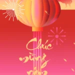 New Year’s background with red lantern tết năm mới lòng đèn màu đỏ