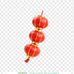 Icon png 3D lòng đèn màu đỏ 24122025
