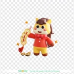 Png 3D con ngựa năm mới 2026 25122025g