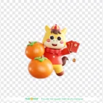 Png 3D con ngựa năm mới 2026 25122025j