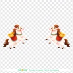Png 3D con ngựa năm mới 2026 25122025l