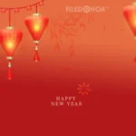 Background backdrop lòng đèn đỏ năm mới tết 26122025