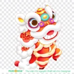Lion dance on holidays Hình múa lân dịp lễ 06012026