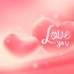 Background psd love trái tim màu hồng 31122025