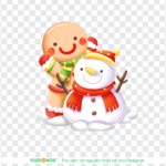 Png Giáng sinh hình người tuyết nền trong suốt 17122025