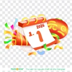 Png tết lịch nền trong suốt 25122025