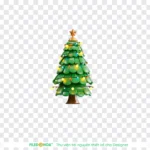 3d christmas tree png cây thông noel