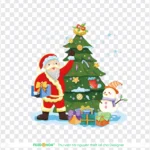 Santa Claus transparent background png nền trong suốt ông già noel