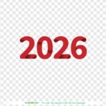 Png chữ 2026 năm mới tết 26122025a