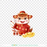 Png 3D con ngựa năm mới 2026 25122025k
