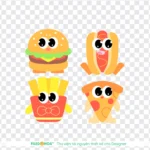 Pizza hotdog transparent background png nền trong suốt