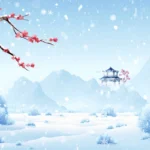 background nền giáng sinh tuyết trắng 17122025
