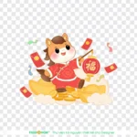 Png con ngựa nền trong suốt tết 25122025d