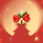 background psd giáng sinh màu đỏ noel 23122025