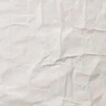 Wrinkled White Kraft Paper Texture