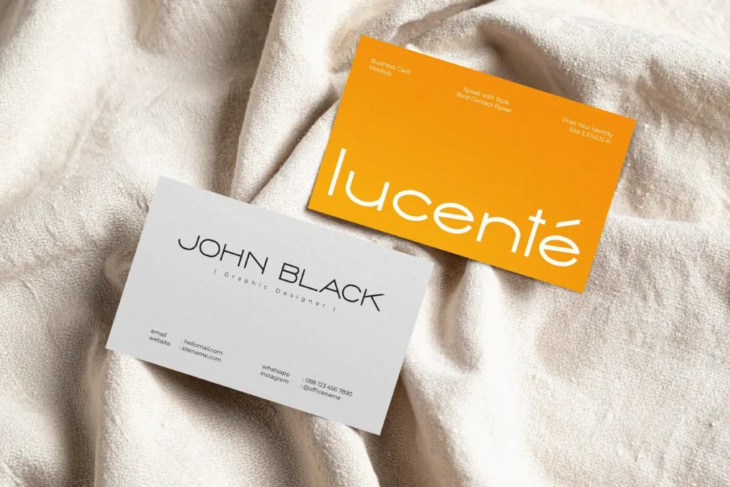 Mockup Danh thiếp - Name card