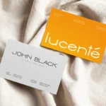 Soft Fabric Business Card Mockup