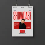Hanging Spotlight Poster Mockup