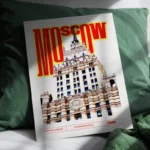 Elegant Poster Mockup on Bed Pillow