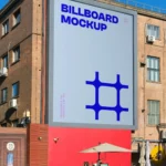 free billboard on brick building mockup 21122025
