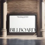 Indoor Huge Rectangel Billboard Mockup