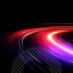 Curve light ánh sáng cong nền trong suốt