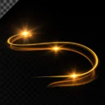 Curve light ánh sáng cong nền trong suốt
