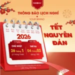 Banner vector thông báo nghỉ lễ màu đỏ 9122025 01012026 3475