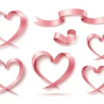 Stock image dải lụa trái tim màu hồng valentine tình yêu 29122025 5085