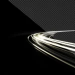 Curve light ánh sáng cong nền trong suốt