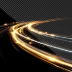 Curve light ánh sáng cong nền trong suốt