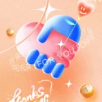 Psd tình yêu trái tim Valentine’s Day heart love 30012026