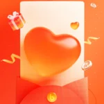 Psd background valentine màu cam tình yêu 03012026 5726