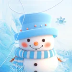 Psd màu đông tuyết người tuyết file of a snowy winter snowman 18012026