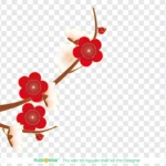 Png hình hoa đào nền trong suốt 06012026