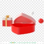 Png hộp quà trái tim heart-shaped gift box 29012026