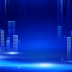 Psd background xanh dương thành phố Blue city 19012026
