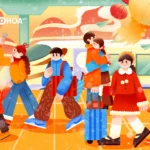 Psd vẽ minh hoạ tết năm mới New Year’s illustration 26012026