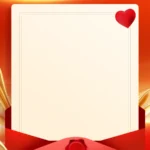 Psd thiệp mời trái tim Valentine’s Day heart-shaped invitation card 29012026