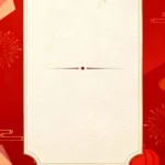Psd màu đỏ thông báo năm mới tết New Year 18012026