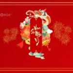 Psd background tết năm mới màu đỏ Red New Year 24012026