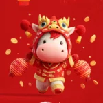 Psd background tết năm mới con ngựa Lunar New Year of the Horse 26012026
