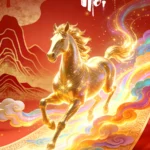 Psd background tết con ngựa Year of the Horse 24012026